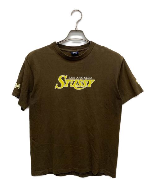 中古・古着通販】stussy (ステューシー) ロゴプリントTシャツ ブラウン