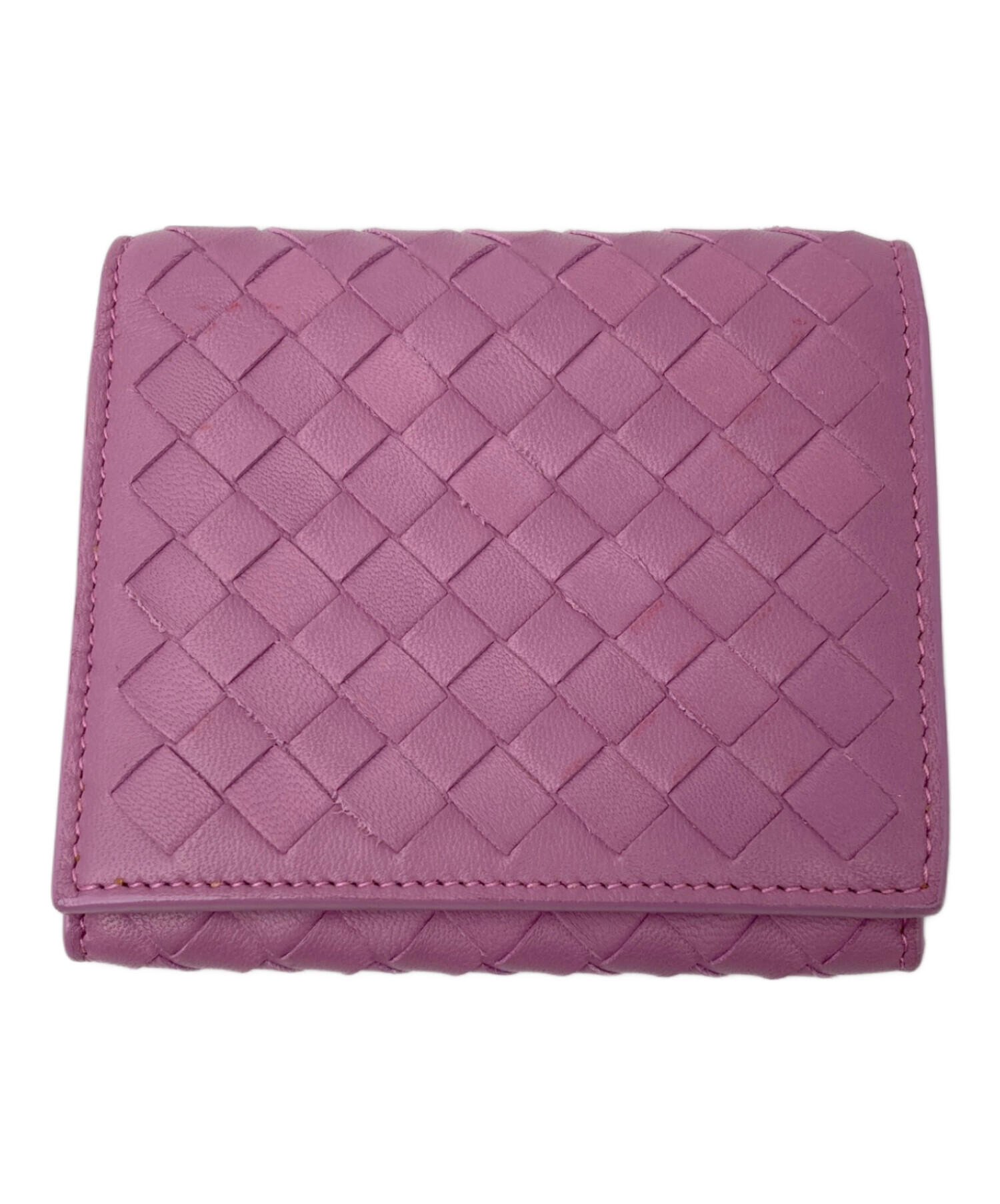 新品未使用 ボッテガ・ヴェネタ ダリア イントレチャート 長財布 ピンク 中古・古着通販】BOTTEGA VENETA (ボッテガベネタ) イントレチャート3