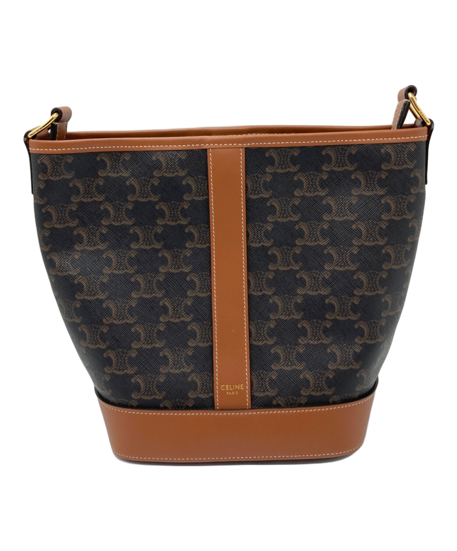 中古・古着通販】CELINE (セリーヌ) スモールバケット ブラウン