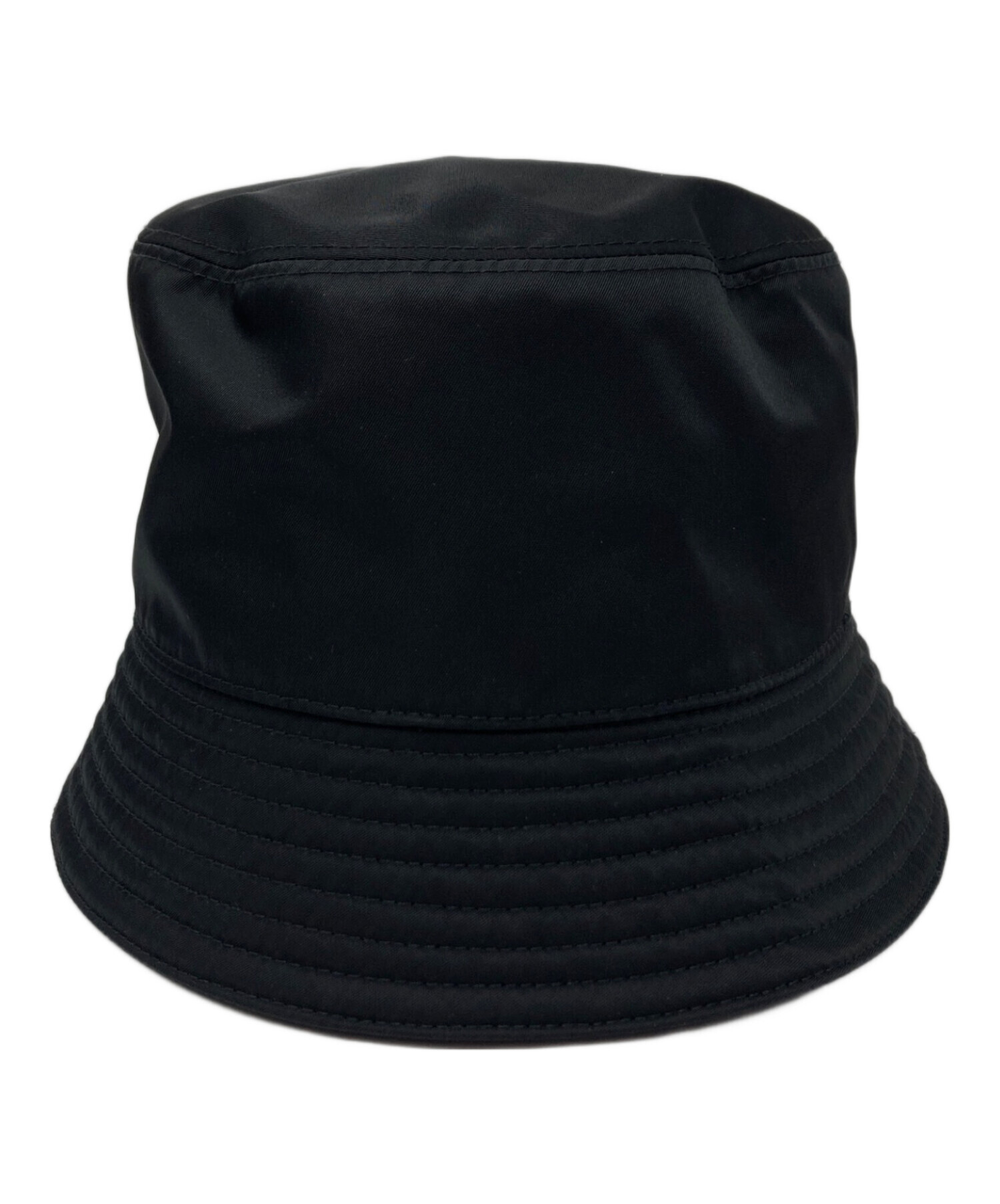 【中古】 PRADA プラダ ストライプ バケットハット  サイズM イエロー 1HC137 ナイロン RE-NYLON トライアングルロゴ ハット 帽子 メンズ  26002179 HO 中古・古着通販】PRADA (プラダ) トライアングルロゴナイロンバケット