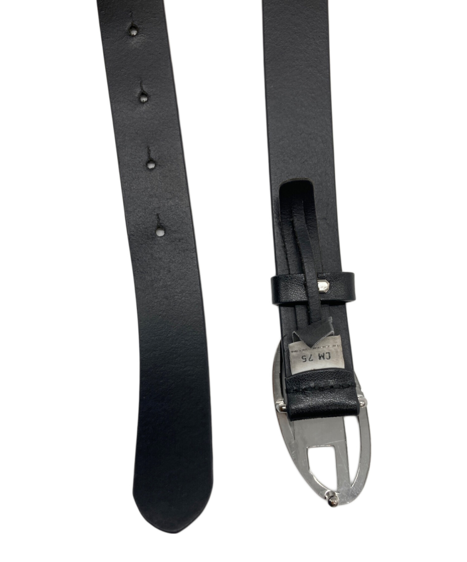 中古・古着通販】DIESEL (ディーゼル) Dロゴベルト/X09716 ブラック