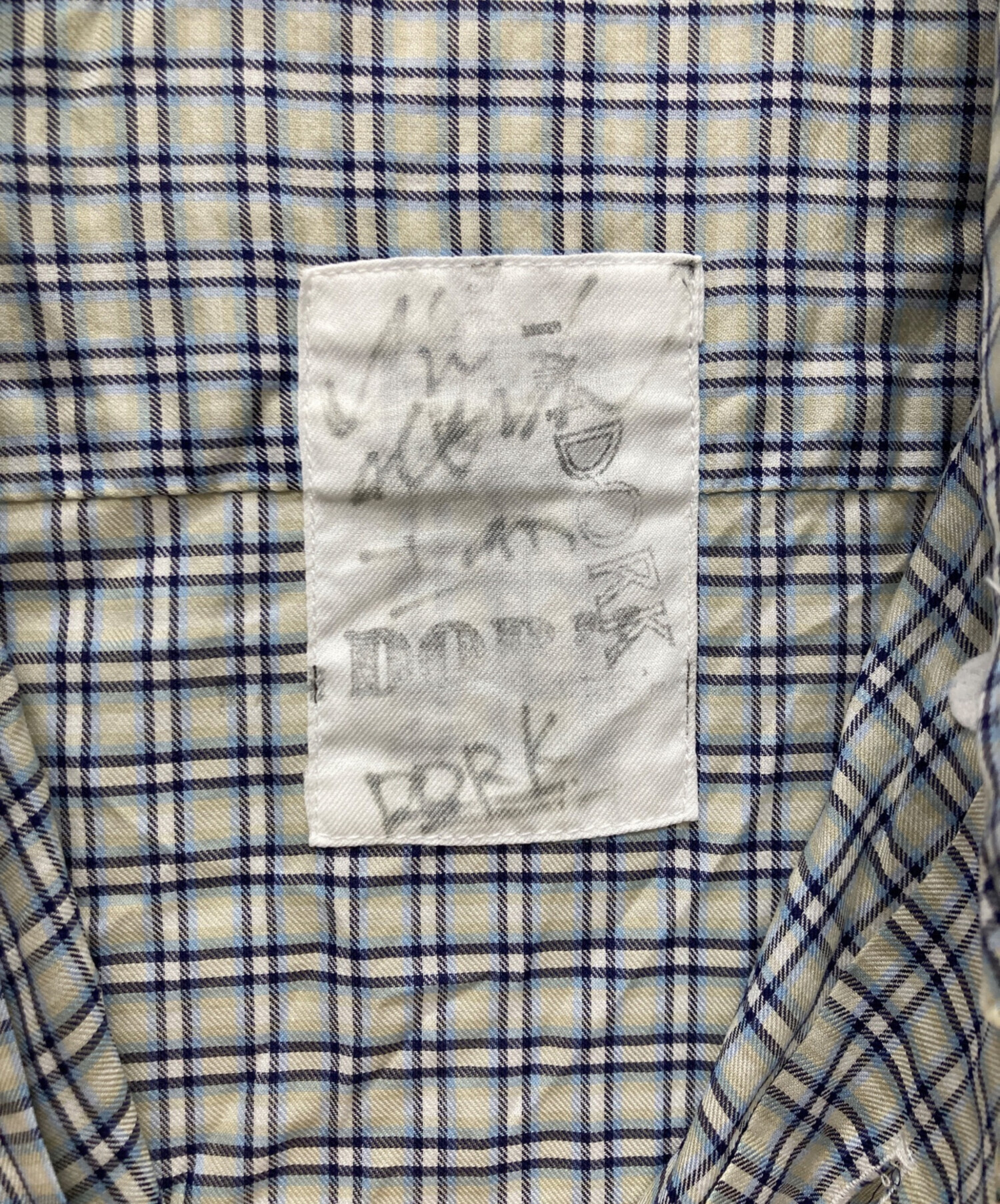 中古・古着通販】ANSNAM (アンスナム) I am dork チェックシャツ
