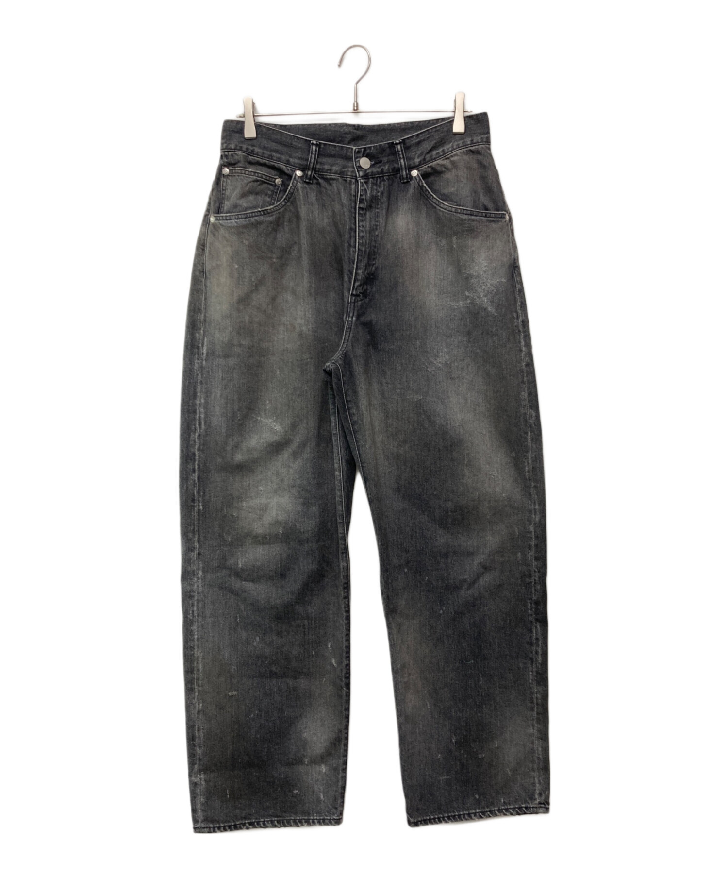 中古・古着通販】ANCELM (アンセルム) TAPERED 5P DENIM PANTS グレー 