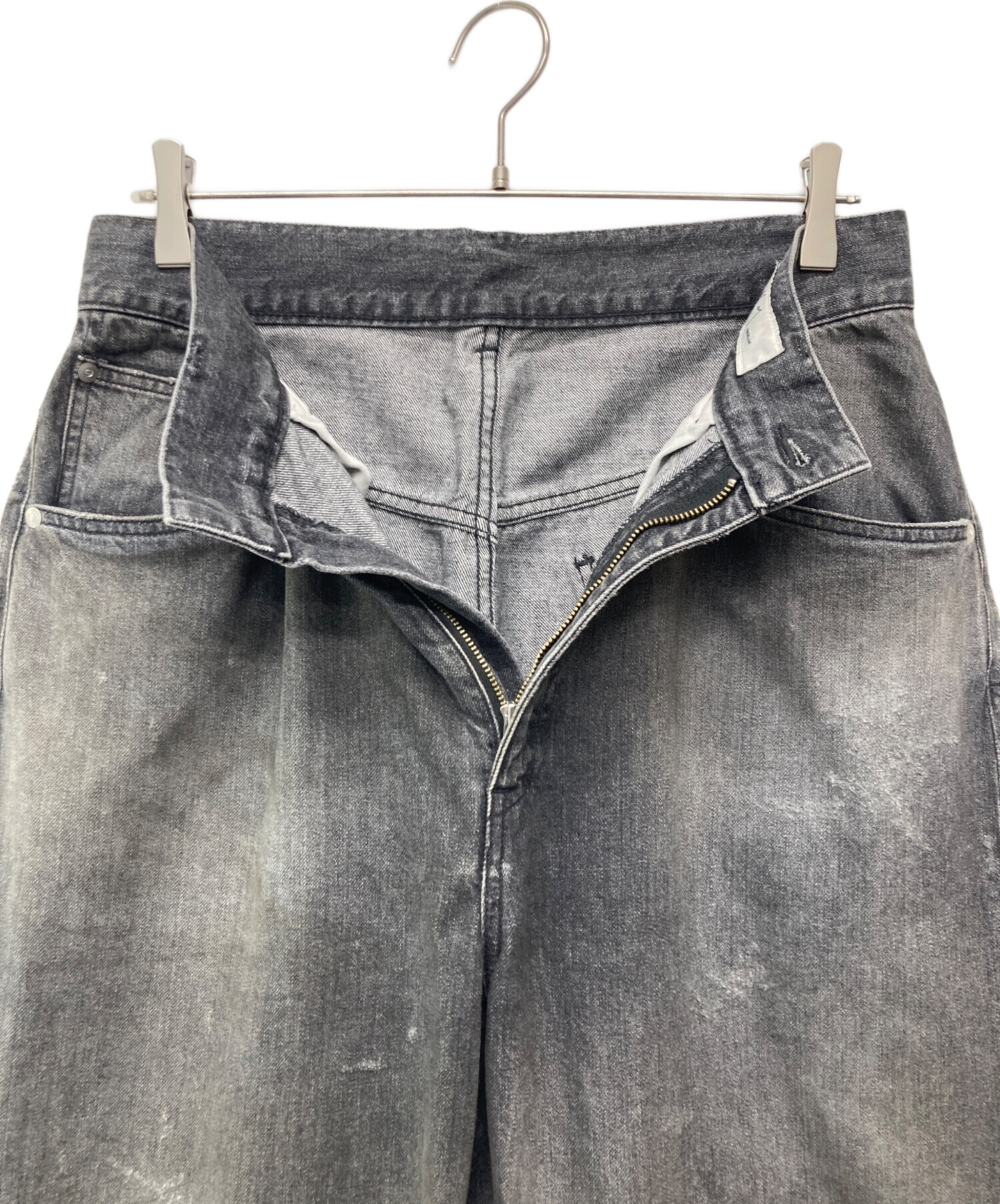 中古・古着通販】ANCELM (アンセルム) TAPERED 5P DENIM PANTS グレー 