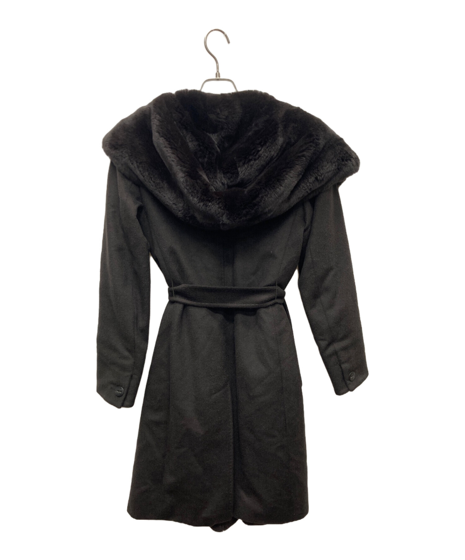 中古・古着通販】MaxMara (マックスマーラ) ラパンファー フーデッド 
