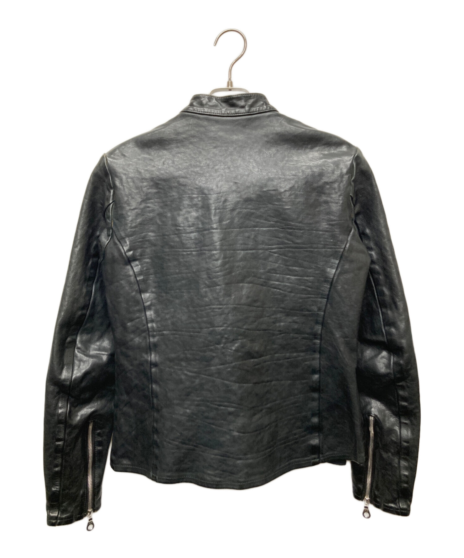 バックラッシュ定価23万円イタリアンキップ製品染め襟付きシングル