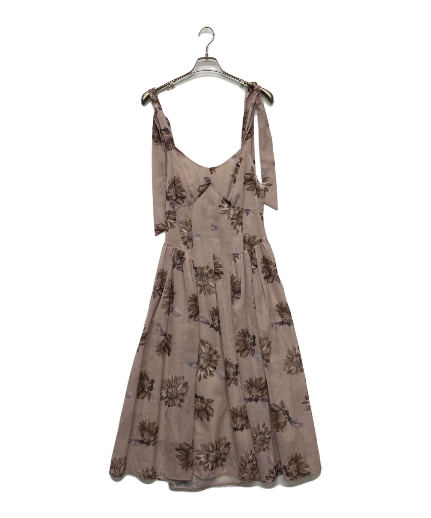 中古・古着通販】Her lip to (ハーリップトゥ) Sunflower-printed midi 