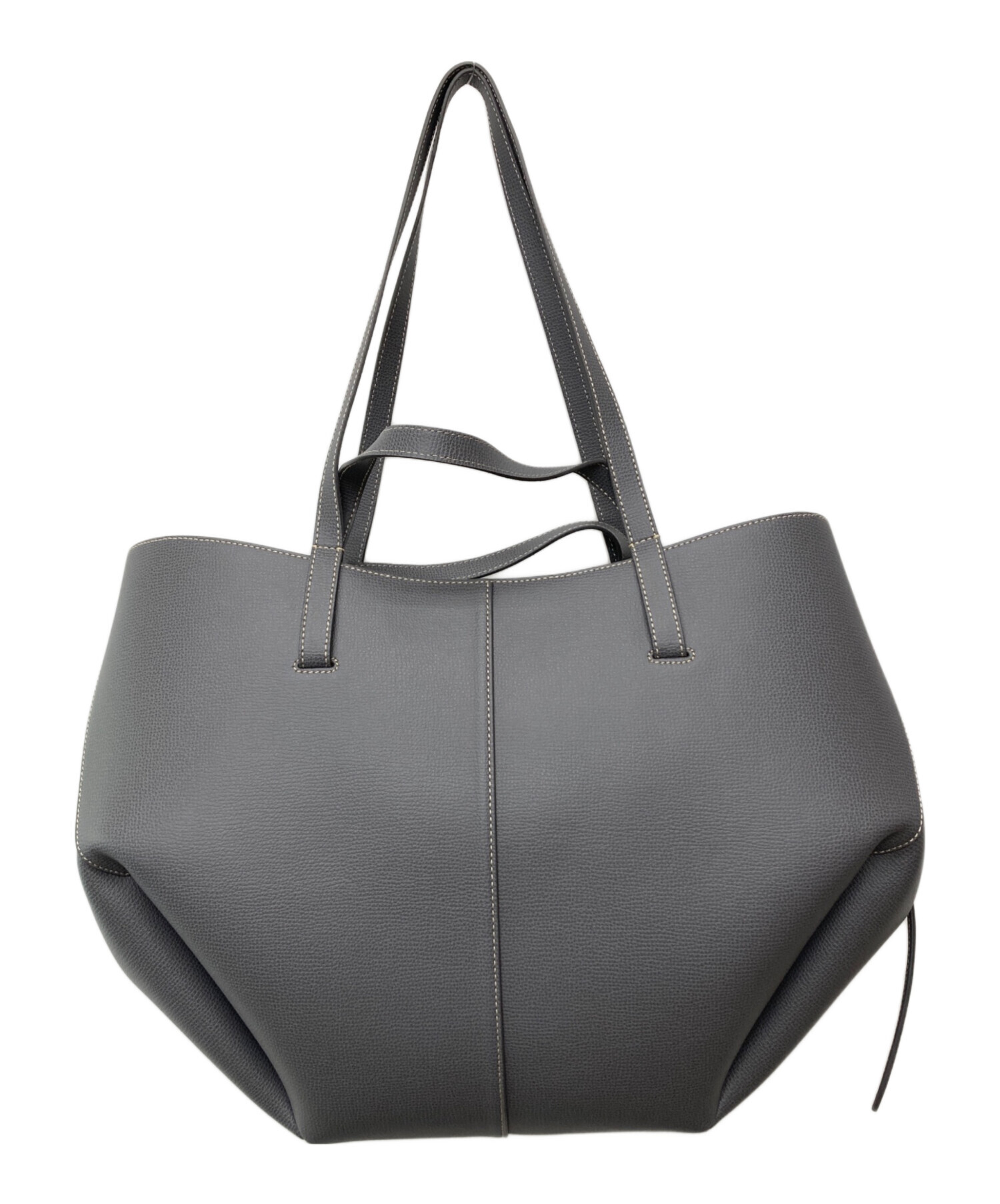 POLÈNE グレー ハンドバッグ 中古・古着通販】POLENE (ポレーヌ) CYME グレー｜ブランド・古着通販