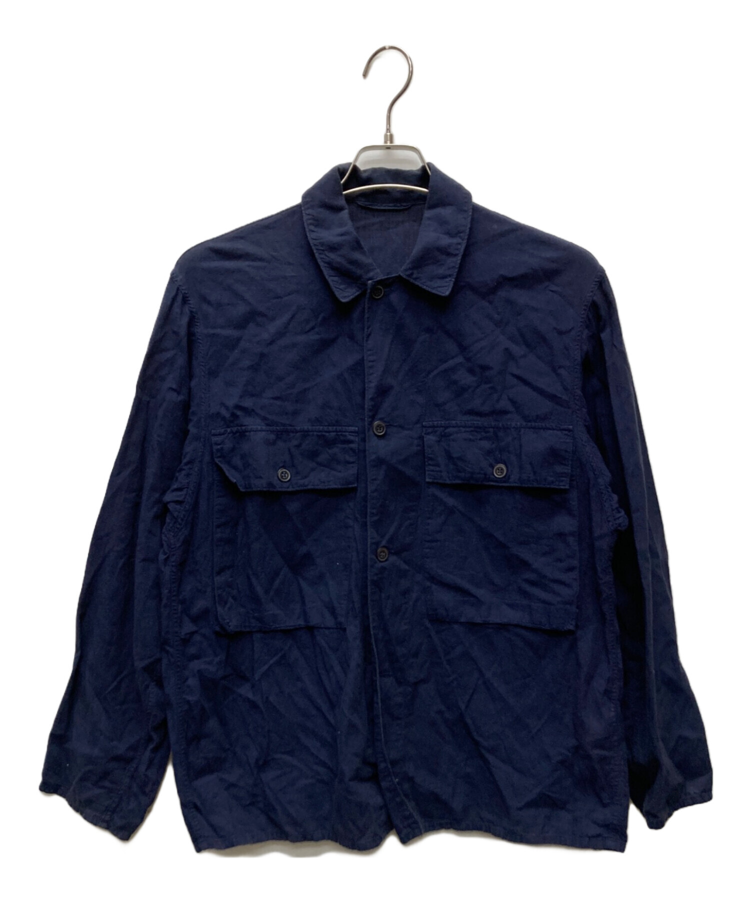 中古・古着通販】COMOLI (コモリ) シャツ/K01-01008 ネイビー サイズ:1