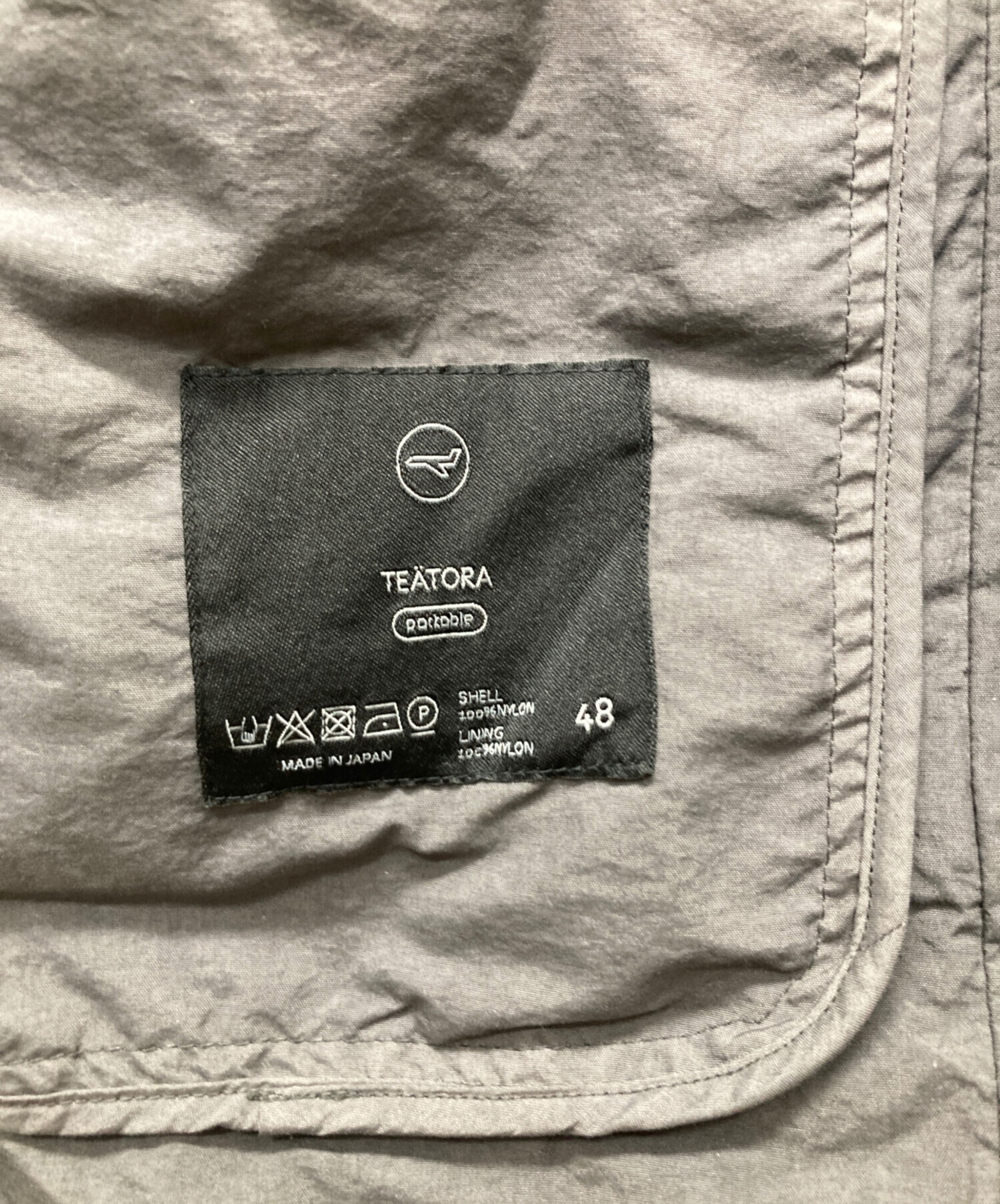 中古・古着通販】teatora (テアトラ) DEVICE COAT PACKABLE グレー
