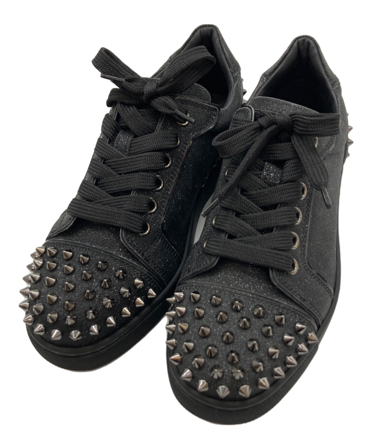 Christian Louboutin ルブタン スタッズ スニーカー ブラック 中古・古着通販】Christian Louboutin (クリスチャン・ルブタン