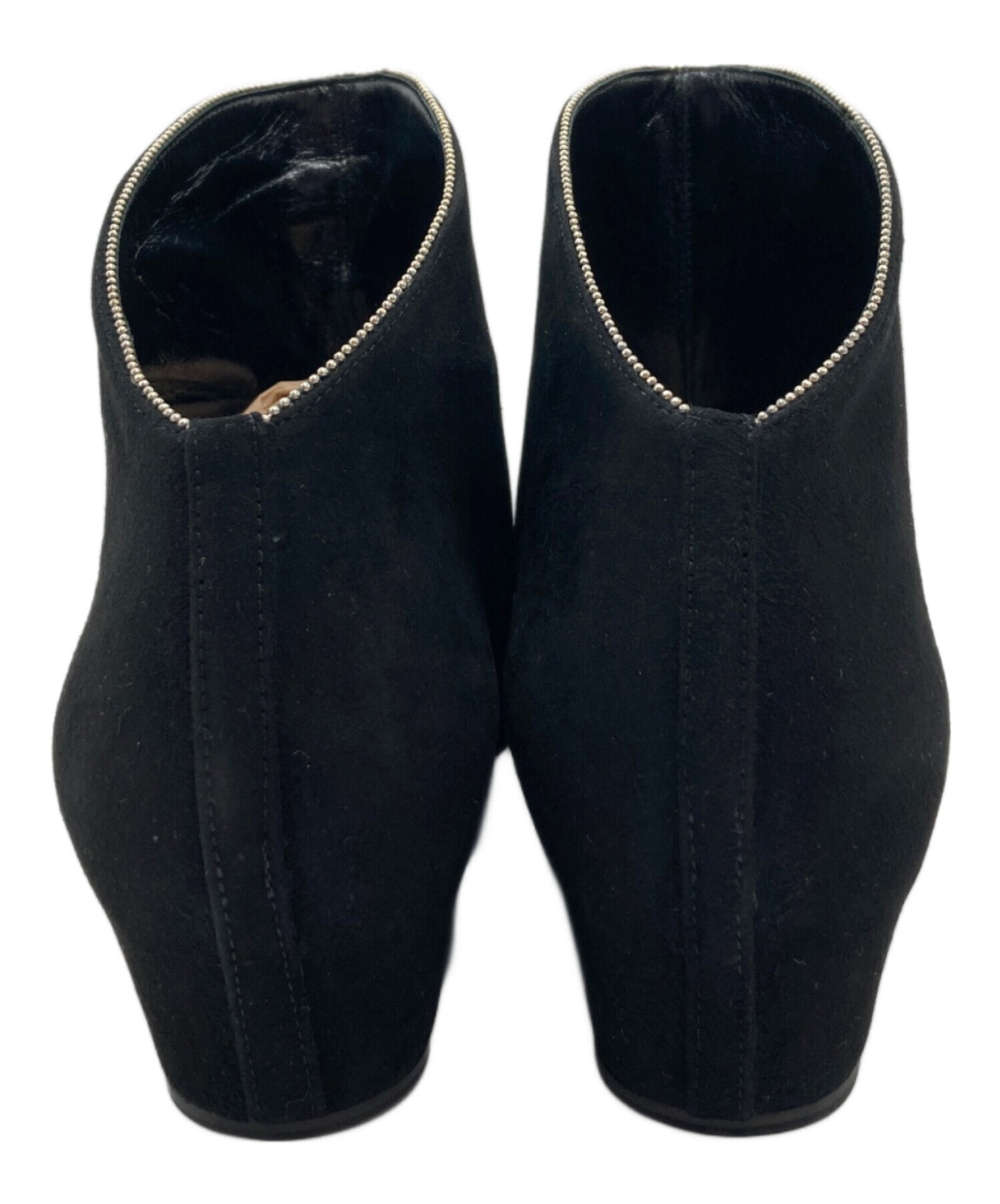 中古・古着通販】ALAIA (アライア) スウェードショートブーツ ブラック