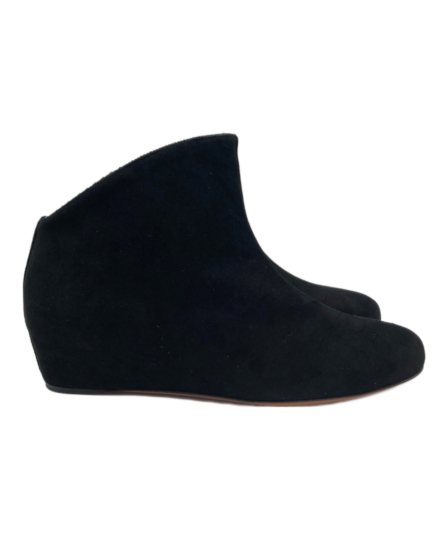 中古・古着通販】ALAIA (アライア) スウェードショートブーツ ブラック