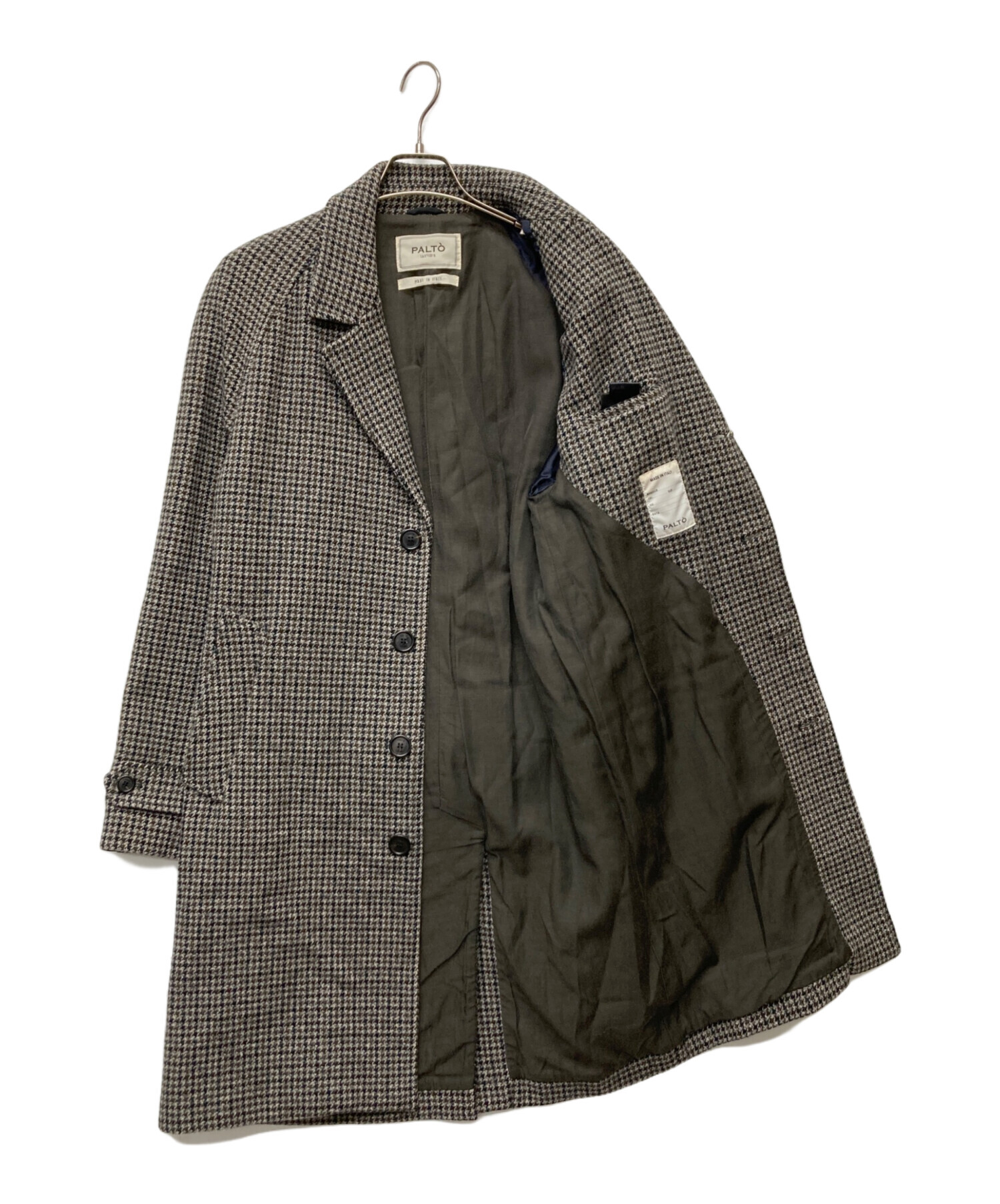 PALTO パルト　ベルテッドコート　46 スプリングコート 中古・古着通販】PALTO (パルト) ウールチェスターコート ベージュ