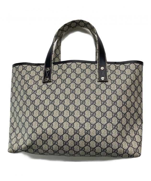 【良品】GUCCI トートバッグ GGスプリーム シェリーライン A4収納可能 中古・古着通販】GUCCI (グッチ) GGスプリーム シェリーライン トート