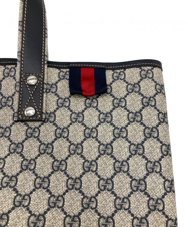 中古・古着通販】GUCCI (グッチ) GGスプリーム シェリーライン トート