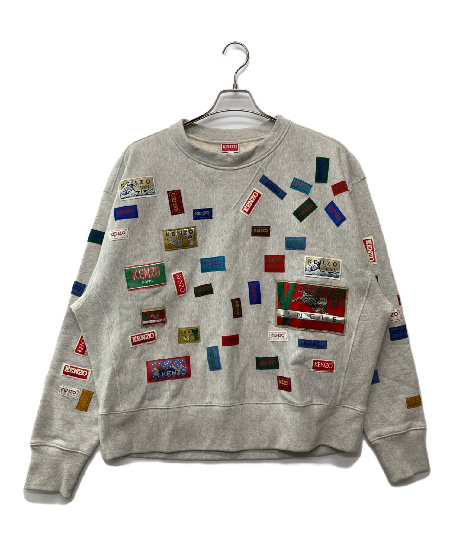 中古・古着通販】KENZO (ケンゾー) ラベルス オーバーサイズ クルー