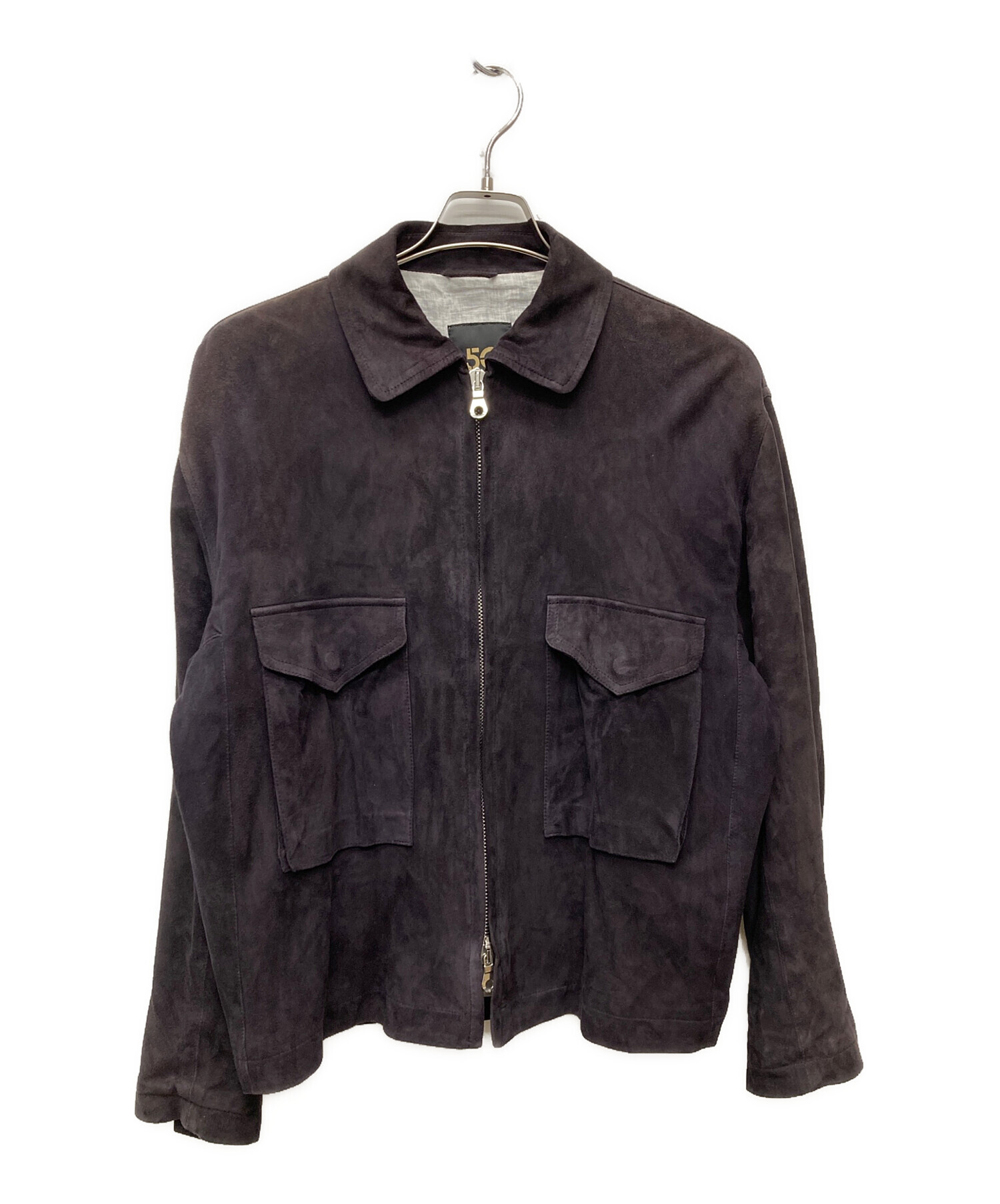 チンクワンタ スエード 黒　L 中古・古着通販】Cinquanta (チンクワンタ) ジップスウェード