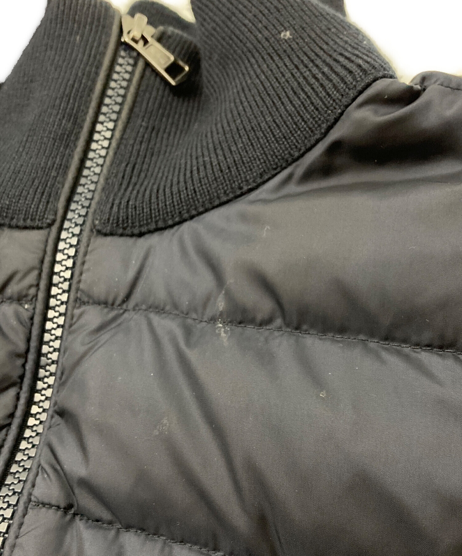 中古・古着通販】MONCLER (モンクレール) ニット切替 ダウンジャケット