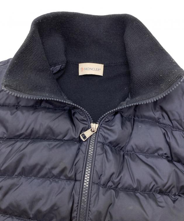中古・古着通販】MONCLER (モンクレール) ニット切替 ダウンジャケット