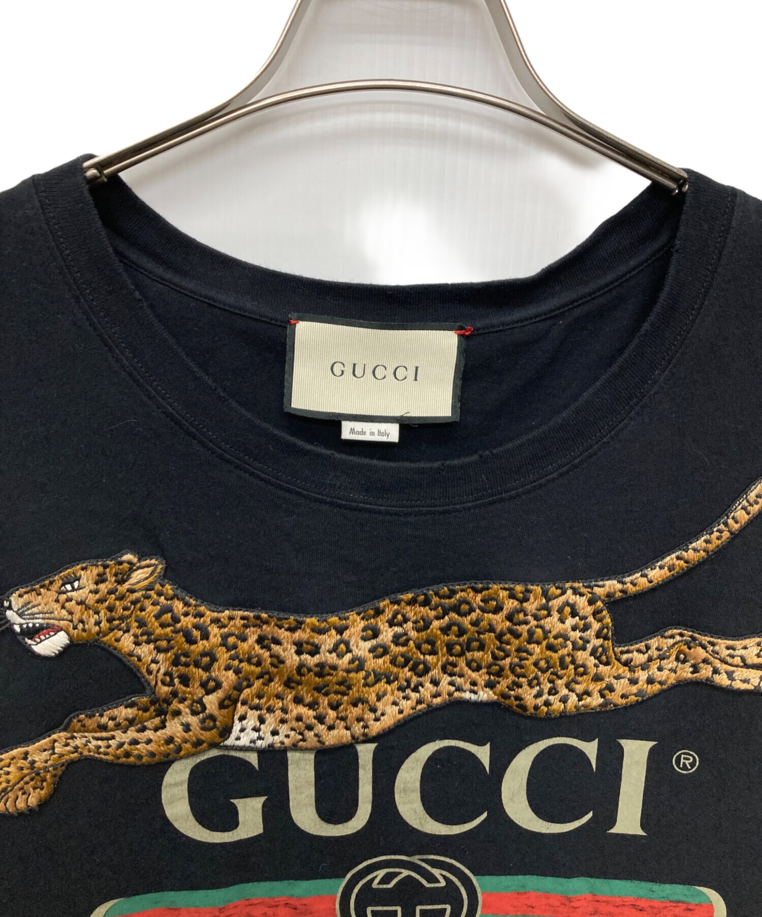 GUCCI グッチ　tシャツ　メンズ　レオパード　ヒョウ　豹 中古・古着通販】GUCCI (グッチ) レオパード ヴィンテージロゴ