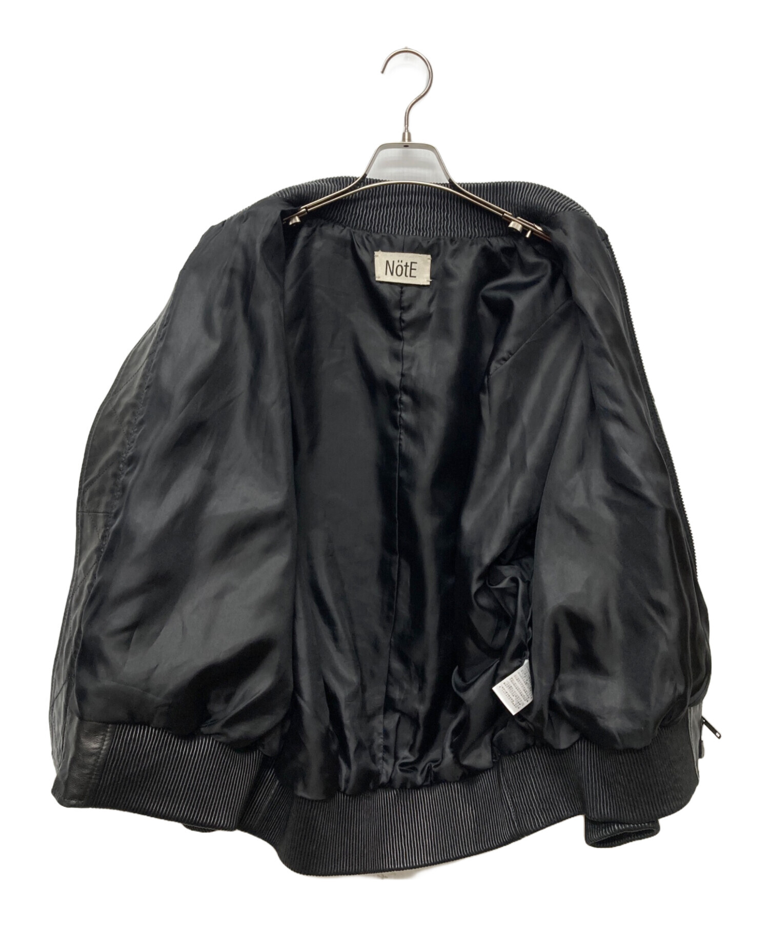 中古・古着通販】NotE (ノート) Ballon Bomber Jacket/2A-010 ブラック