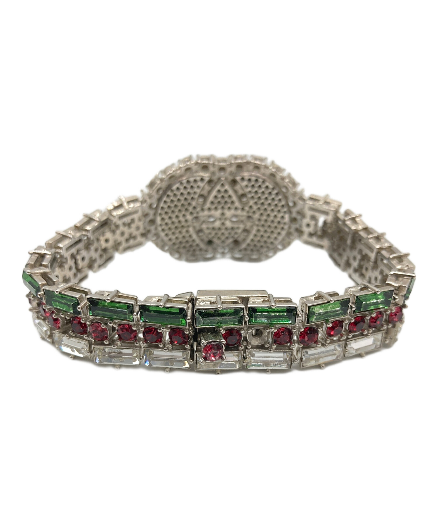 Gucci GGロゴ クリスタルブレスレット