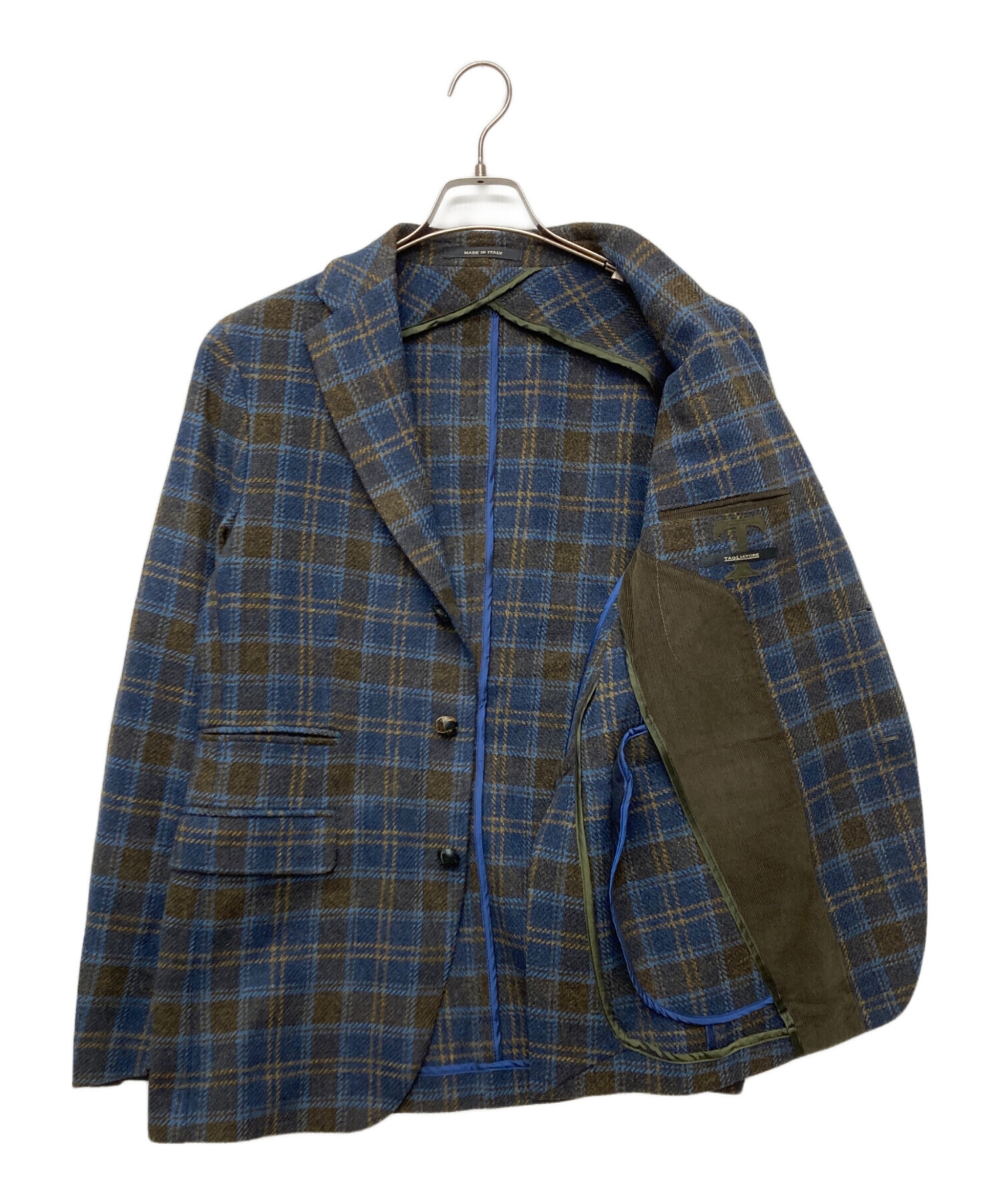 中古・古着通販】TAGLIATORE (タリアトーレ) チェックウールテーラード