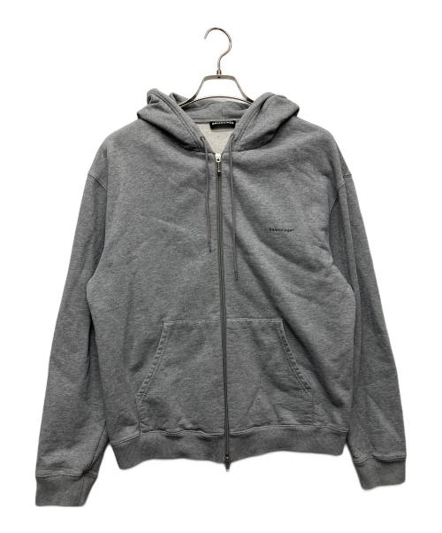 BALENCIAGA スウェット　パーカー　トップス　ナルシス 中古・古着通販】BALENCIAGA (バレンシアガ) 18SS ロゴプリントジップ