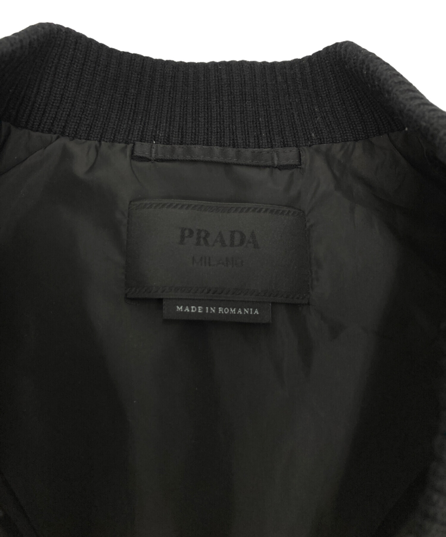 中古・古着通販】PRADA (プラダ) ReNylonボンバージャケット ブラック