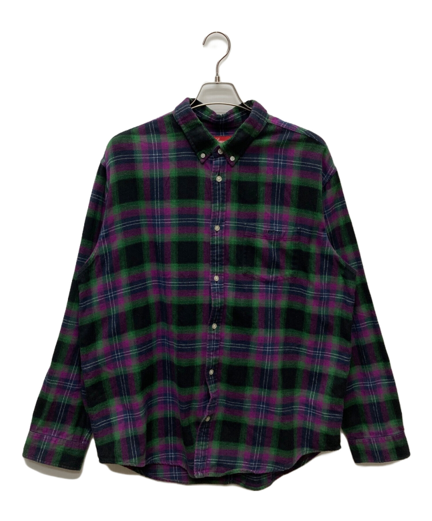 中古・古着通販】SUPREME (シュプリーム) Brushed Plaid Flannel Shirt