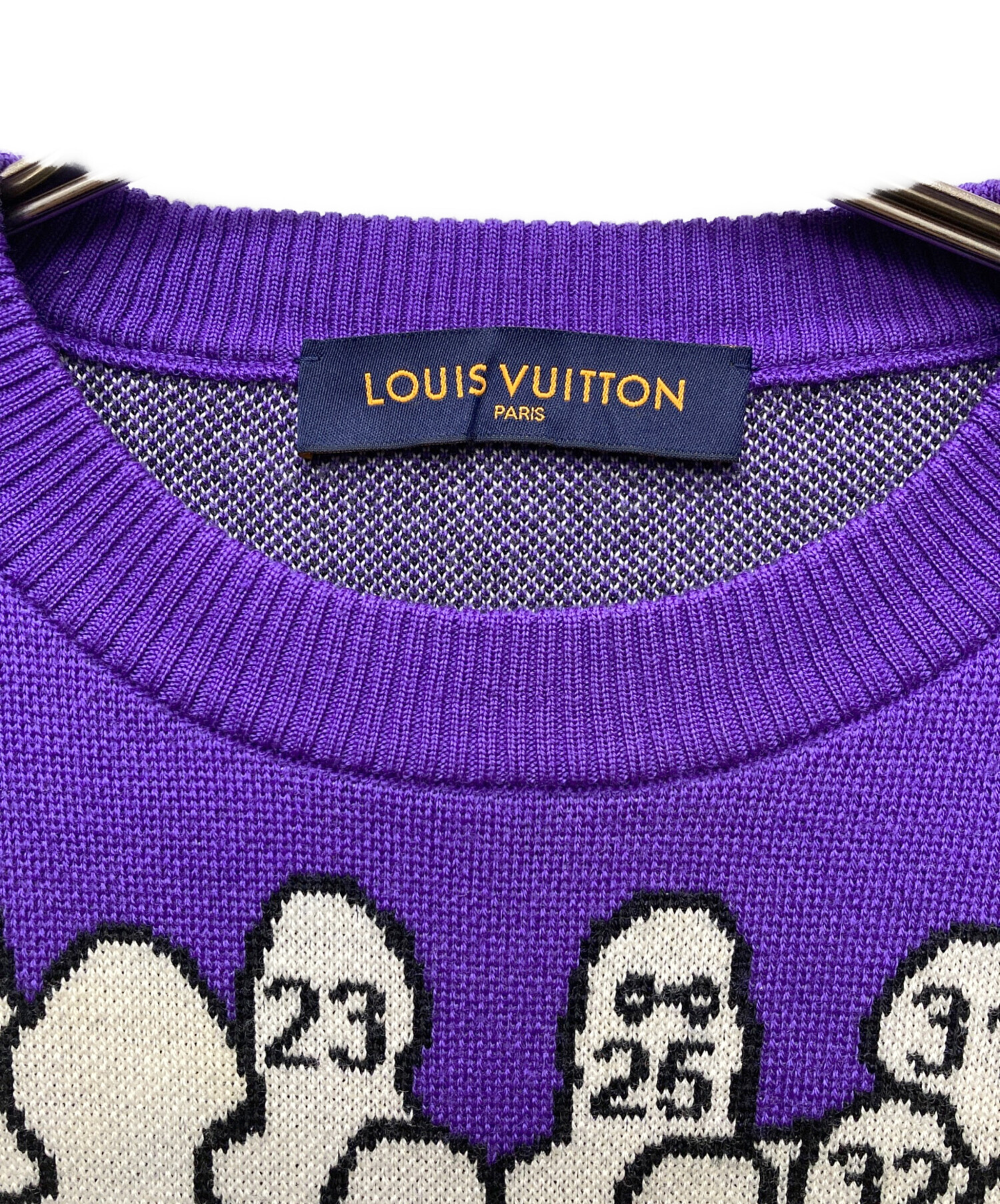 LOUIS VUITTON ルイヴィトン ダミエストライプジャガードニット LOUIS