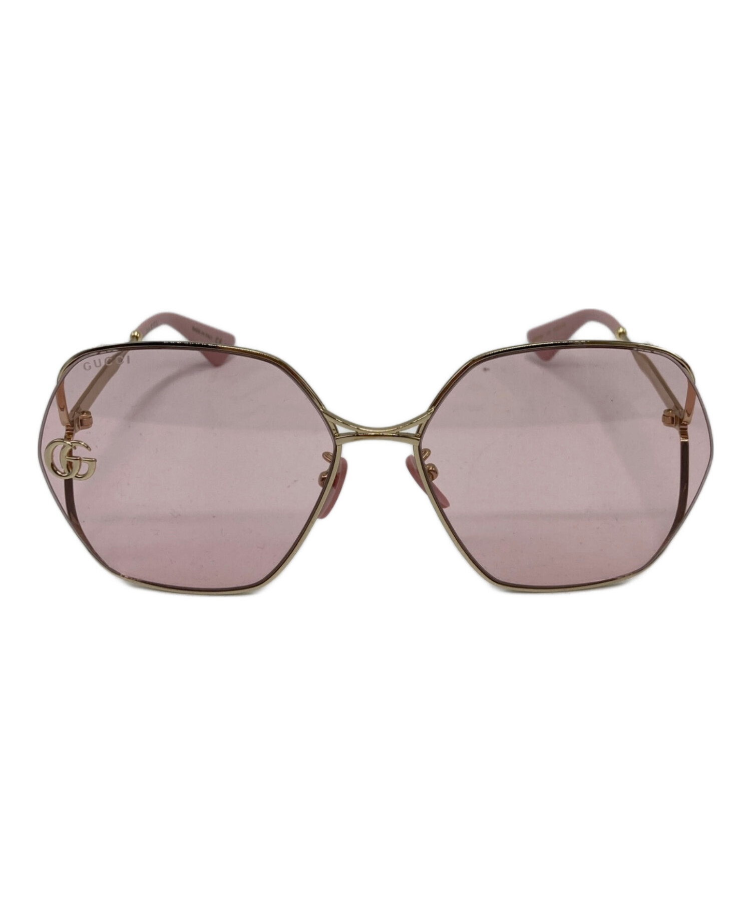一級品✨GUCCI GG0800 グラデーション ピンク サングラス y2k 中古・古着通販】GUCCI (グッチ) サングラス/GG0818SA/Thin Gold TONE