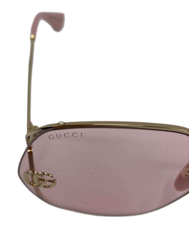 中古・古着通販】GUCCI (グッチ) サングラス/GG0818SA/Thin Gold TONE