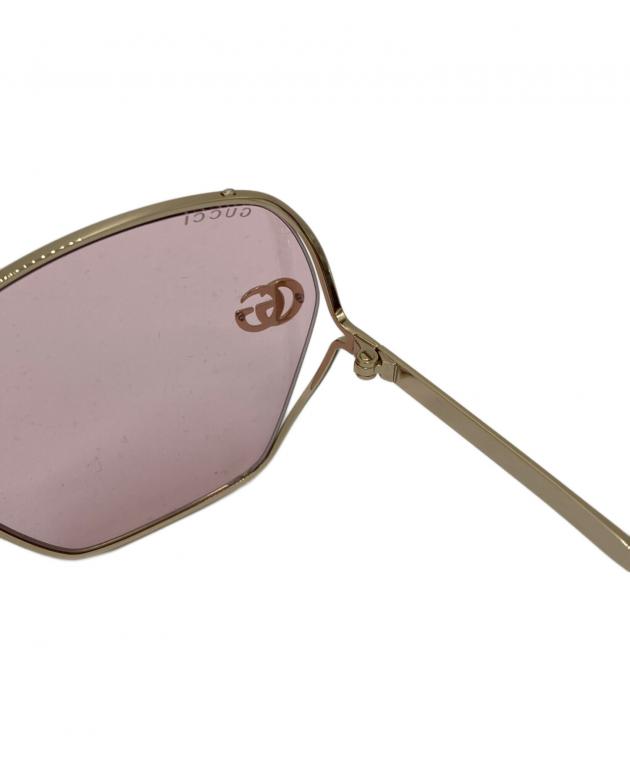 中古・古着通販】GUCCI (グッチ) サングラス/GG0818SA/Thin Gold TONE