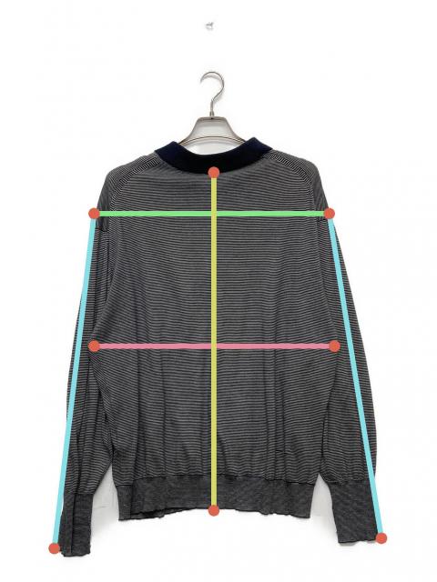トップス a.presse L/S Striped Polo Shirts A.PRESSE (ア プレッセ) High Gauge L/S Striped Polo Shirts 24SAP-03