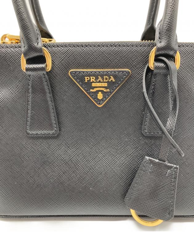 中古・古着通販】PRADA (プラダ) ガレリア サフィアーノレザー ミニ