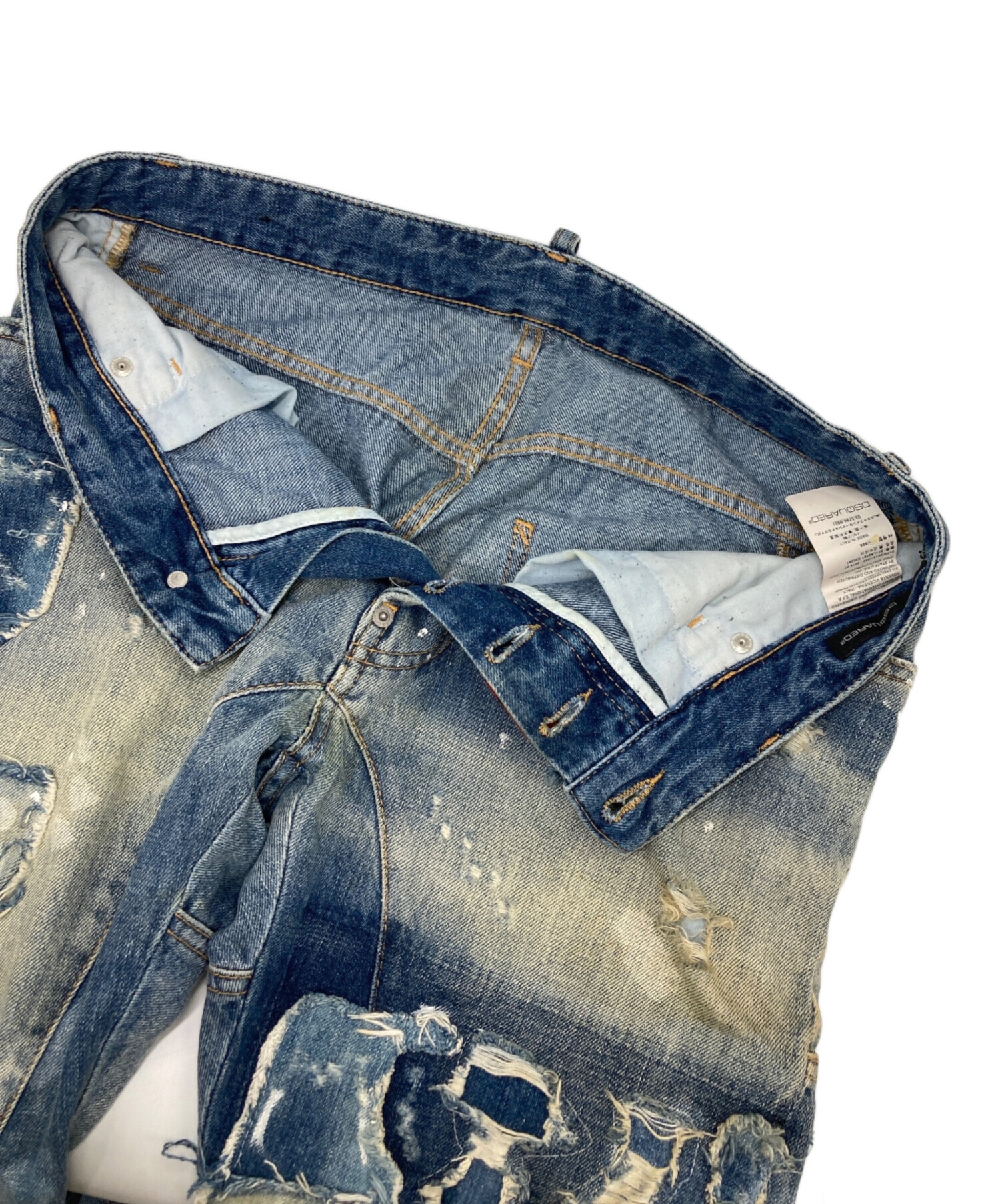 中古・古着通販】DSQUARED2 (ディースクエアード) デニムパンツ ブルー