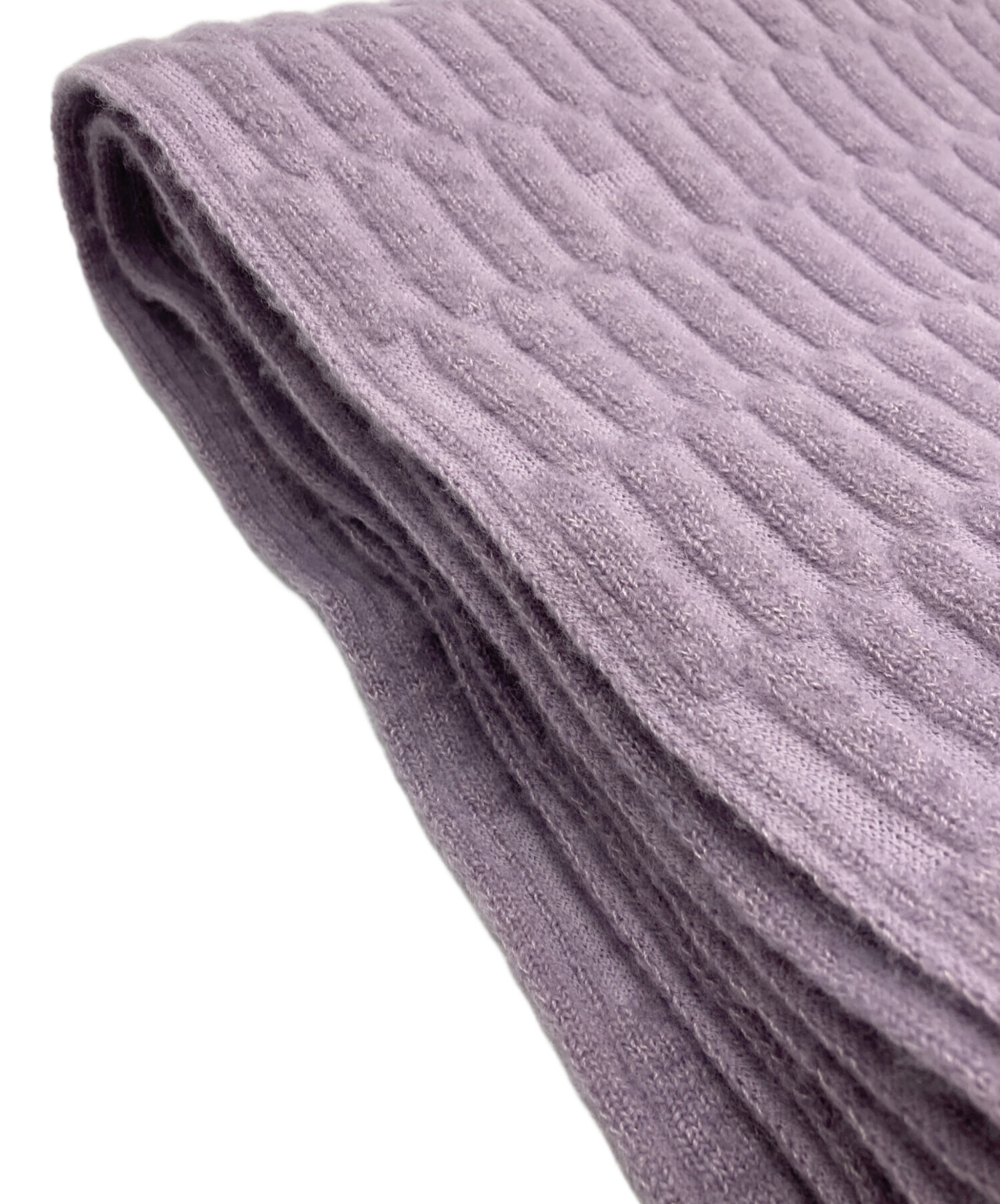 中古・古着通販】HERMES (エルメス) ウールカシミヤマフラー パープル