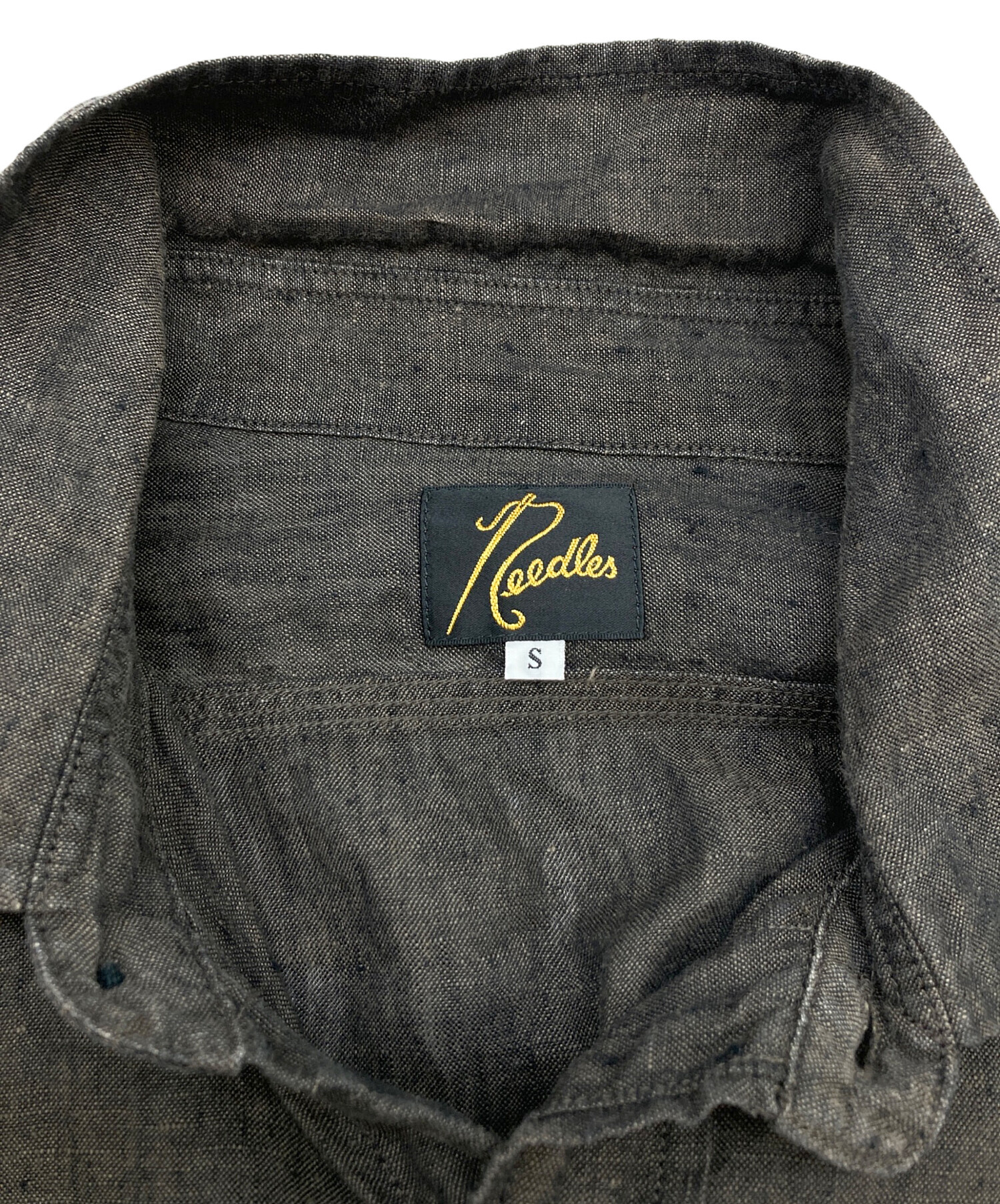 中古・古着通販】Needles (ニードルズ) Blue Chambray Linen Work