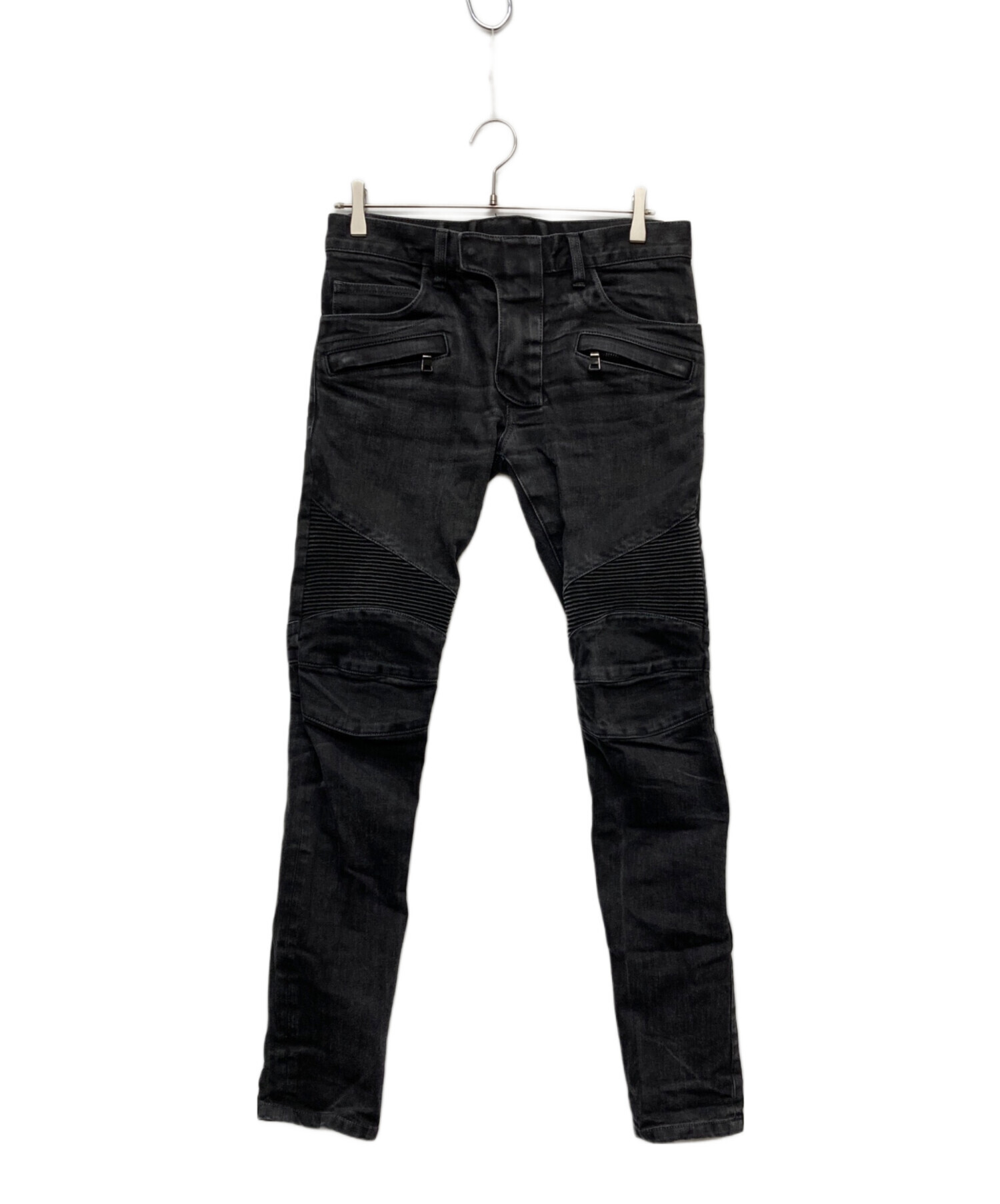 中古・古着通販】BALMAIN (バルマン) バイカーデニムパンツ