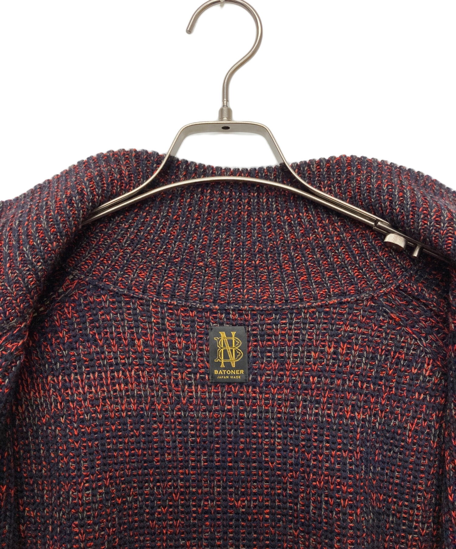 中古・古着通販】BATONER (バトナ―) 25AW SIGNATURE DRIVERS KNIT/BN 