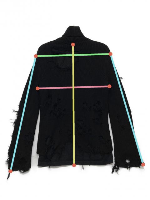 中古・古着通販】BALENCIAGA (バレンシアガ) デストロイ加工