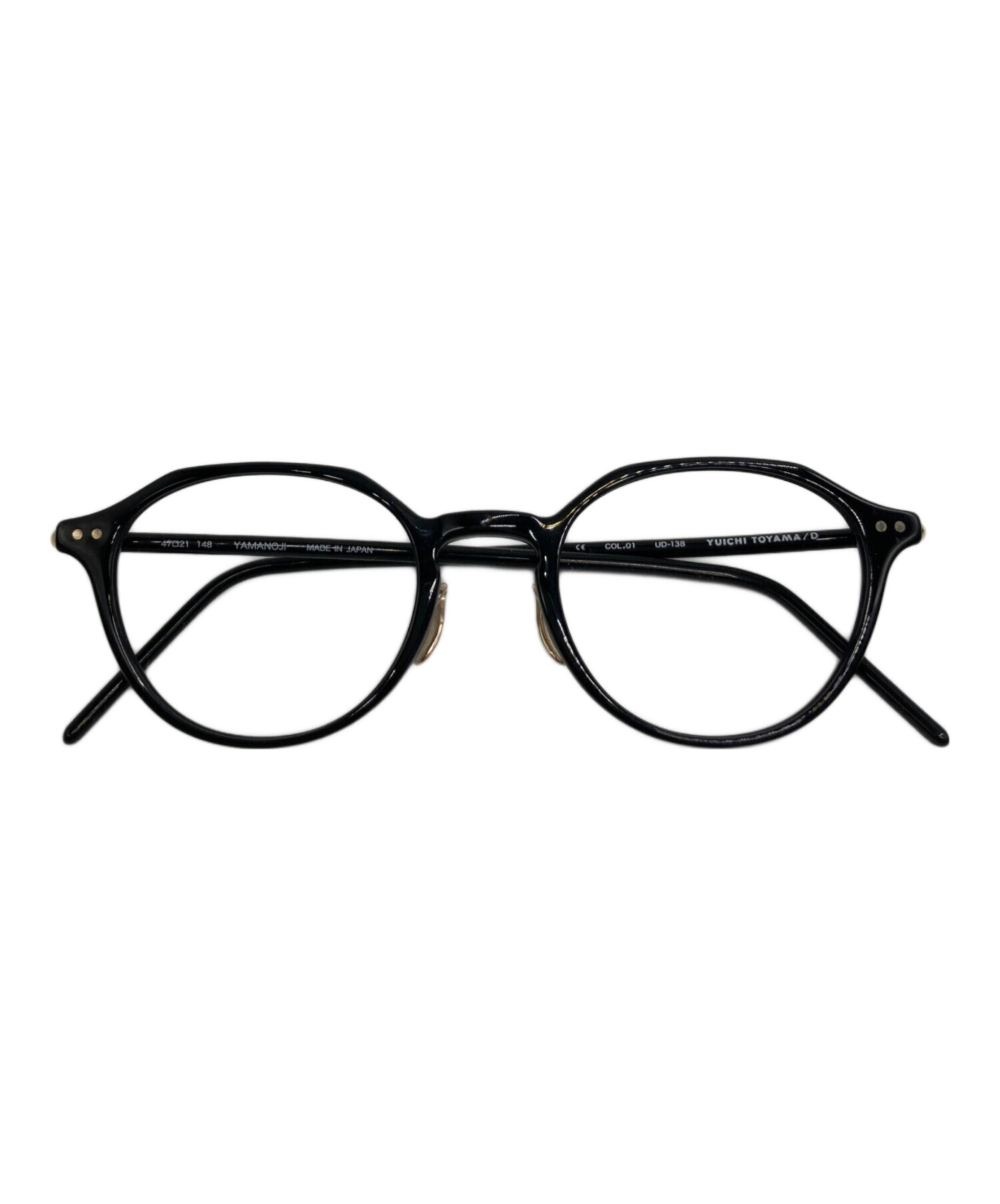 YUICHI TOYAMA ユウイチトヤマ メガネ  黒 【古着】【中古】【送料無料】 中古・古着通販】YUICHI TOYAMA (ユウイチトヤマ) 眼鏡フレーム