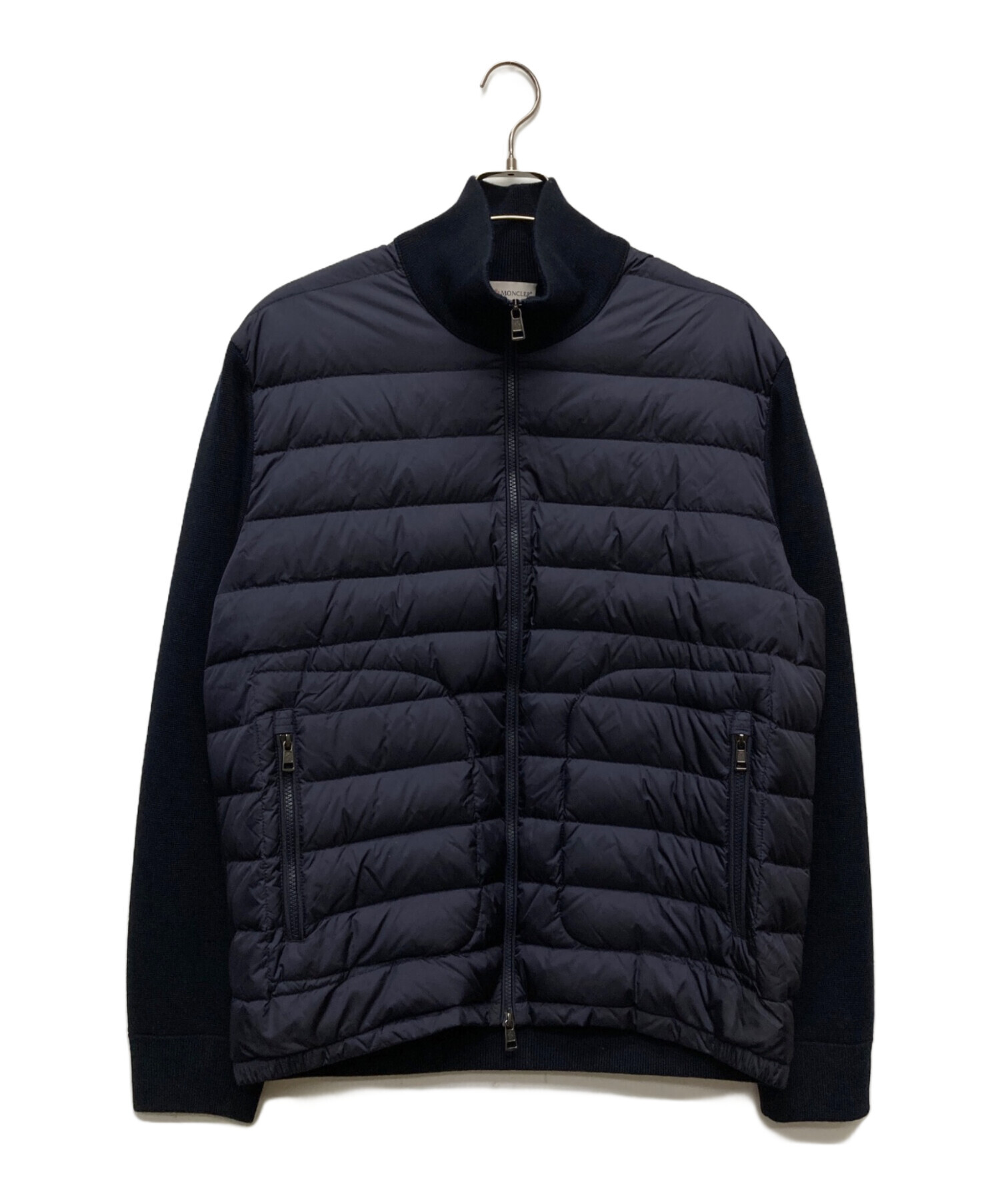 中古・古着通販】MONCLER (モンクレール) ニット切替 ダウンジャケット 