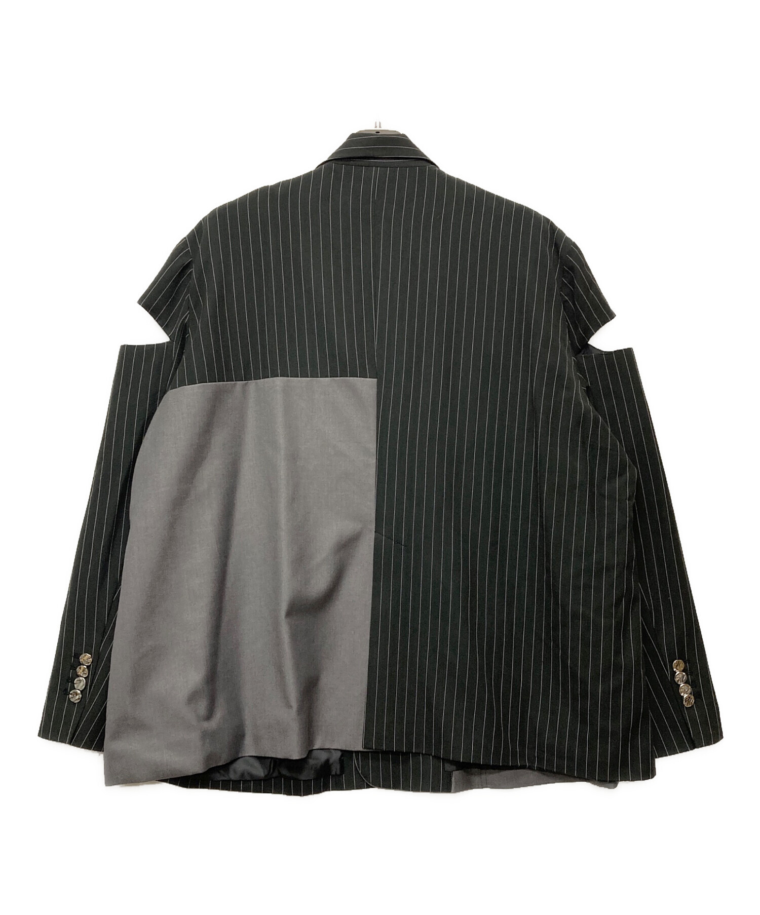 中古・古着通販】seyto (セイト) カットデザインストライプテーラード 