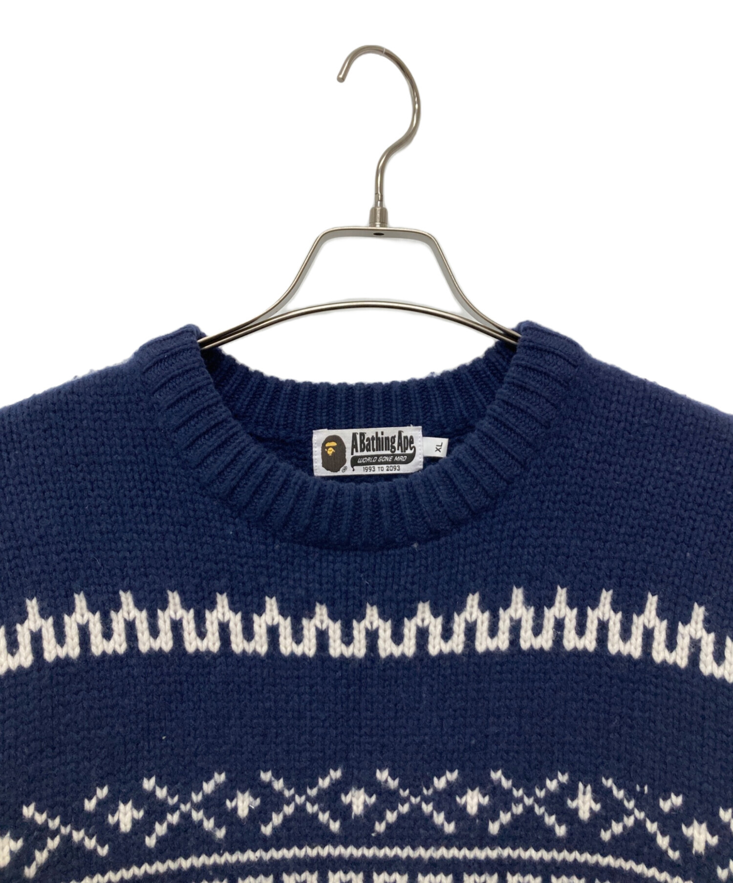 A Bathing Ape ストライプニット Lサイズ 中古・古着通販】A BATHING APE (ア ベイシング エイプ) Snowflake