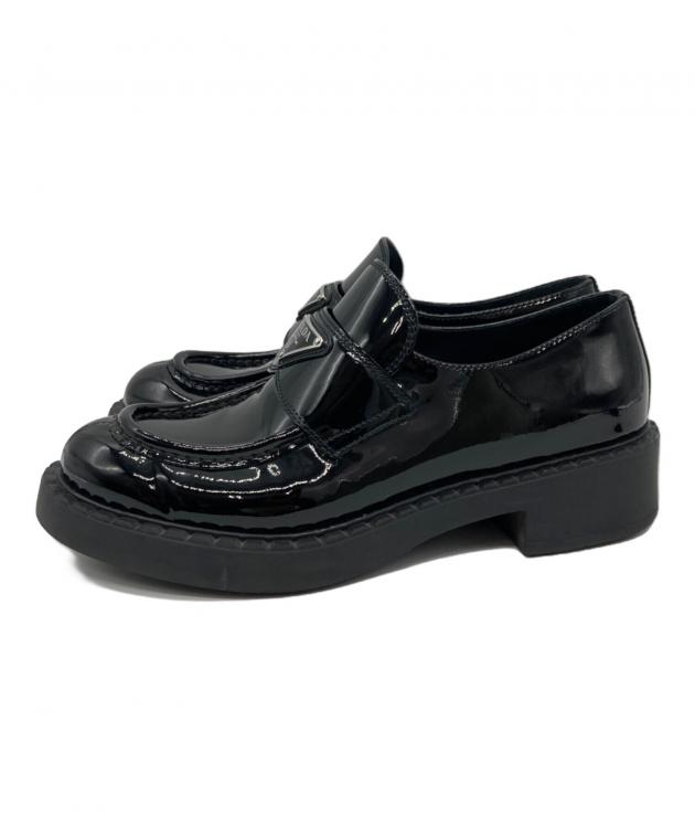 中古・古着通販】PRADA (プラダ) トライアングルロゴ ローファー