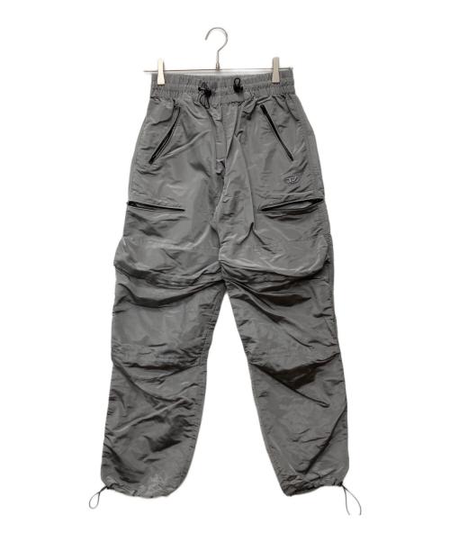 パンツ diesel silver P-WINDAL pants 中古・古着通販】DIESEL (ディーゼル) WINDALナイロンパンツ シルバー