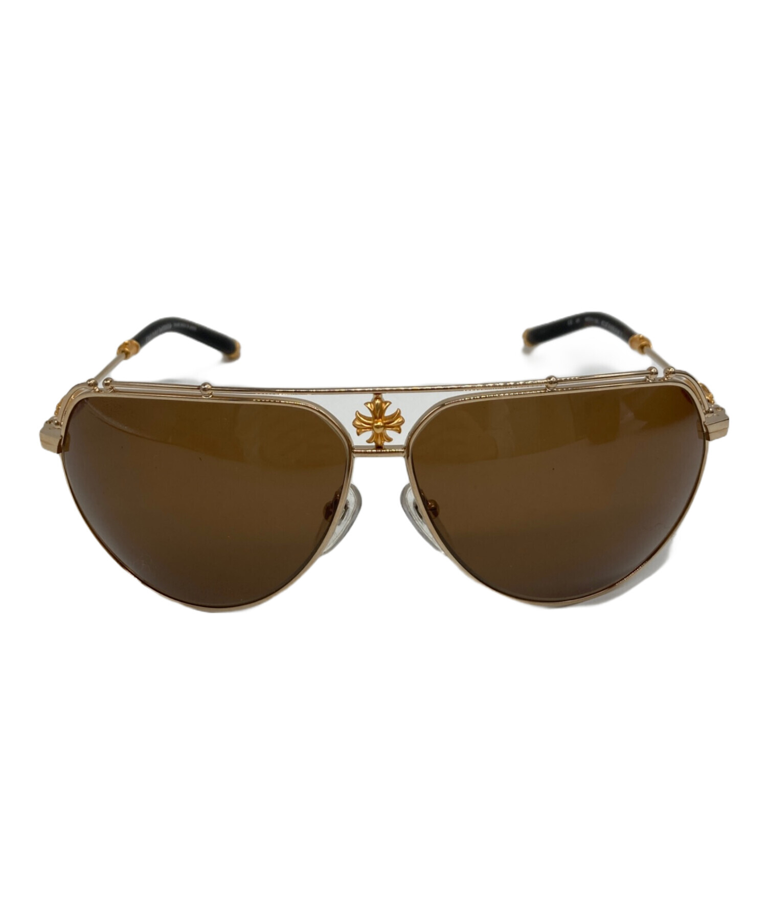 正規品　クロムハーツ　サングラス　KUFANNAW Ⅱ ゴールド　付属品完備 中古・古着通販】CHROME HEARTS (クロムハーツ) KUFANNAW II